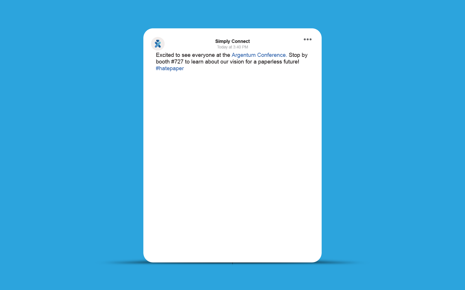 Simply Connect — social post mockup